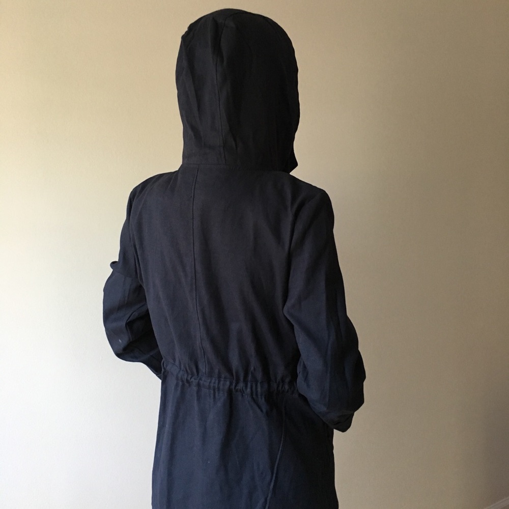 Thin Hooded Zip-Up Utility Jacket - image 3